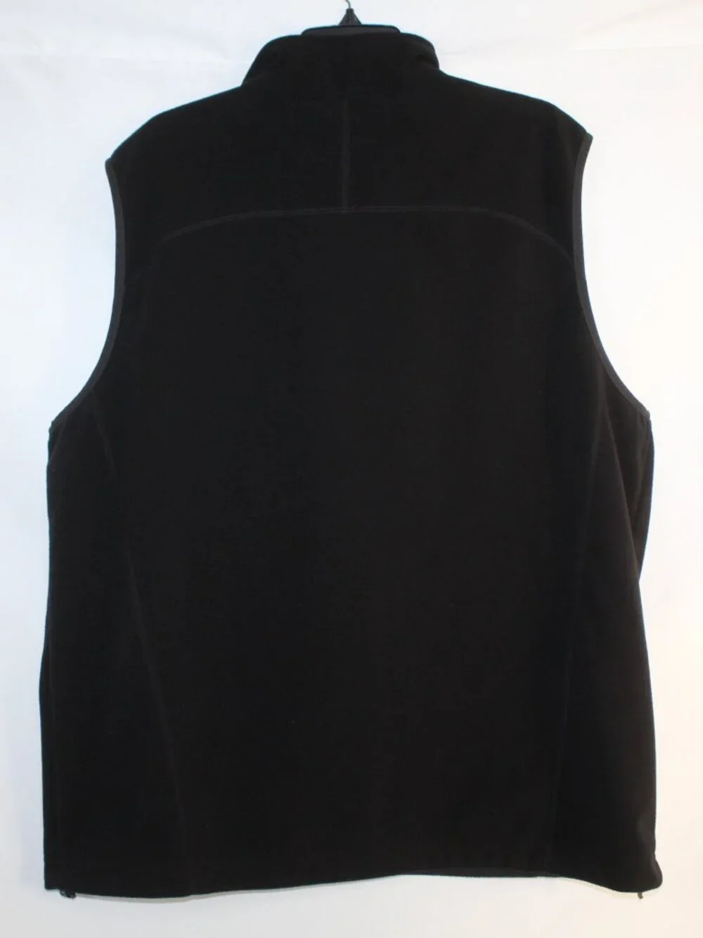 REI mens fleece vest size XXL black full zip front sleeveless mock neck outdoor